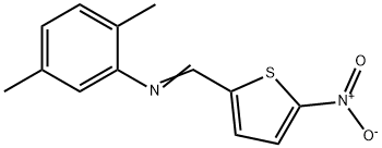 (2,5-dimethylphenyl)[(5-nitro-2-thienyl)methylene]amine Struktur