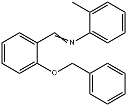 N-[2-(benzyloxy)benzylidene]-2-methylaniline Struktur