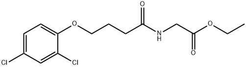 ethyl 2-[4-(2,4-dichlorophenoxy)butanoylamino]acetate Struktur