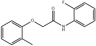 N-(2-fluorophenyl)-2-(2-methylphenoxy)acetamide Struktur