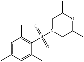 2,6-dimethyl-4-(2,4,6-trimethylphenyl)sulfonylmorpholine Struktur