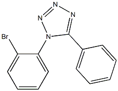 1-(2-bromophenyl)-5-phenyltetrazole Struktur