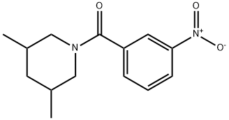 (3,5-dimethylpiperidin-1-yl)-(3-nitrophenyl)methanone Struktur