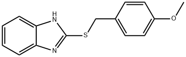 2-((4-methoxybenzyl)thio)-1H-benzo[d]imidazole Struktur