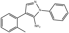 1-PHENYL-4-(O-TOLYL)-1H-PYRAZOLE-5-CARBOXAMIDE Struktur