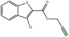 prop-2-yn-1-yl 3-chlorobenzo[b]thiophene-2-carboxylate Struktur