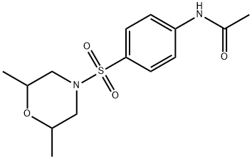 N-[4-(2,6-dimethylmorpholin-4-yl)sulfonylphenyl]acetamide Struktur