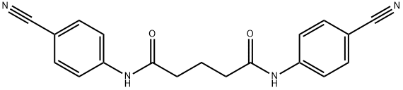 N,N'-bis(4-cyanophenyl)pentanediamide Struktur