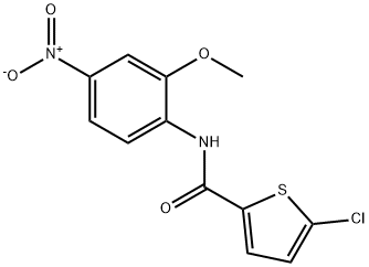 5-chloro-N-(2-methoxy-4-nitrophenyl)thiophene-2-carboxamide Struktur