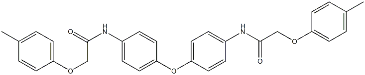 N,N'-[oxybis(4,1-phenylene)]bis[2-(4-methylphenoxy)acetamide] Struktur