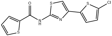 N-[4-(5-chlorothiophen-2-yl)-1,3-thiazol-2-yl]thiophene-2-carboxamide Struktur