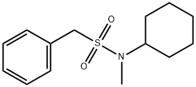 N-cyclohexyl-N-methyl-1-phenylmethanesulfonamide Struktur