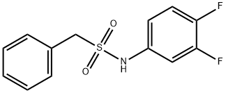 N-(3,4-difluorophenyl)-1-phenylmethanesulfonamide Struktur