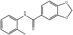 N-(2-methylphenyl)-1,3-benzodioxole-5-carboxamide Struktur