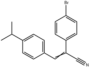 2-(4-Bromo-phenyl)-3-(4-isopropyl-phenyl)-acrylonitrile Struktur