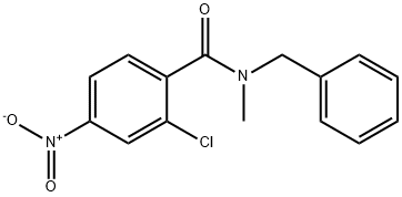 N-benzyl-2-chloro-N-methyl-4-nitrobenzamide Struktur