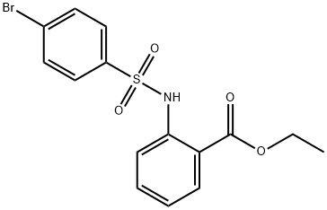 ethyl 2-[(4-bromophenyl)sulfonylamino]benzoate Struktur