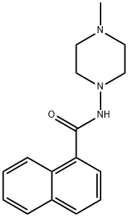 N-(4-methylpiperazin-1-yl)naphthalene-1-carboxamide Struktur