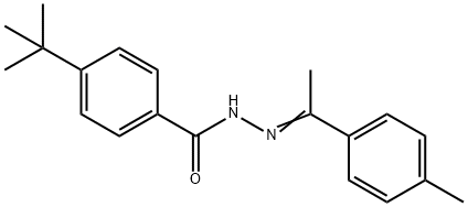 4-tert-butyl-N'-[1-(4-methylphenyl)ethylidene]benzohydrazide Struktur