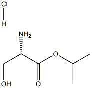 L-Serine, 1-methylethyl ester, hydrochloride Struktur