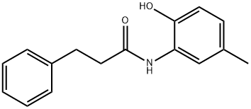 N-(2-hydroxy-5-methylphenyl)-3-phenylpropanamide Struktur