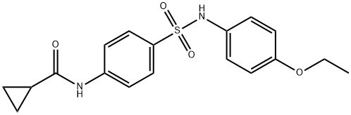 N-[4-[(4-ethoxyphenyl)sulfamoyl]phenyl]cyclopropanecarboxamide Struktur