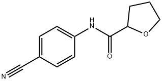 N-(4-cyanophenyl)oxolane-2-carboxamide Struktur