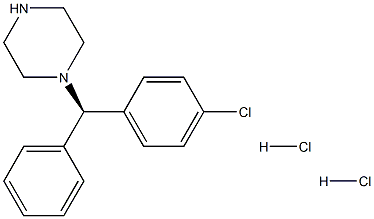 (R)-1-((4-Chlorophenyl)(phenyl)methyl)piperazine dihydrochloride Struktur