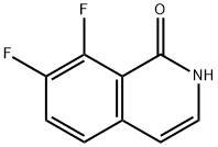 7,8-difluoro-1,2-dihydroisoquinolin-1-one Struktur