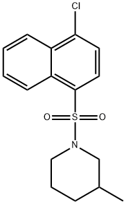 1-((4-chloronaphthalen-1-yl)sulfonyl)-3-methylpiperidine Struktur