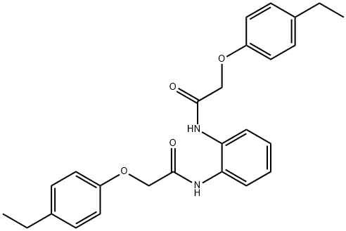 N,N'-1,2-phenylenebis[2-(4-ethylphenoxy)acetamide] Struktur