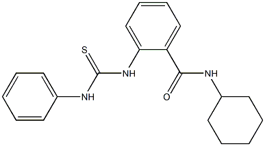 2-[(anilinocarbonothioyl)amino]-N-cyclohexylbenzamide Struktur