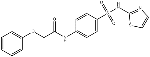 2-phenoxy-N-(4-(N-(thiazol-2-yl)sulfamoyl)phenyl)acetamide Struktur