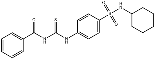 N-[({4-[(cyclohexylamino)sulfonyl]phenyl}amino)carbonothioyl]benzamide Struktur