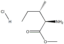 (2R,3S)-2-Amino-3-methyl-pentanoic acid methyl ester hydrochloride Struktur