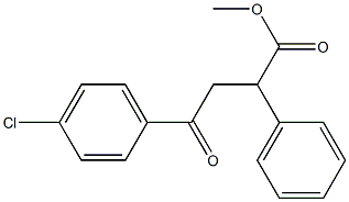 Benzenebutanoic acid,4-chloro-g-oxo-a-phenyl-, methyl ester Struktur