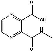 3-(methylcarbamoyl)pyrazine-2-carboxylic acid Struktur