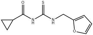 N-(furan-2-ylmethylcarbamothioyl)cyclopropanecarboxamide Struktur