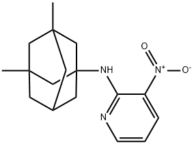 (3,5-Dimethyl-adamantan-1-yl)-(3-nitro-pyridin-2-yl)-amine Struktur