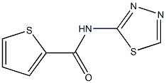 N-(1,3,4-thiadiazol-2-yl)thiophene-2-carboxamide Struktur