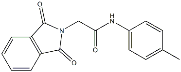 2H-Isoindole-2-acetamide,1,3-dihydro-N-(4-methylphenyl)-1,3-dioxo- Struktur