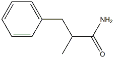 Benzenepropanamide, a-methyl- Struktur