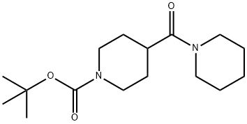 tert-butyl 4-(1-piperidinylcarbonyl)-1-piperidinecarboxylate Struktur