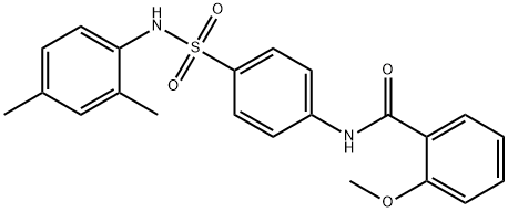 N-[4-[(2,4-dimethylphenyl)sulfamoyl]phenyl]-2-methoxybenzamide Struktur