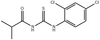 N-{[(2,4-dichlorophenyl)amino]carbonothioyl}-2-methylpropanamide Struktur