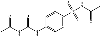 N-[[4-(acetylsulfamoyl)phenyl]carbamothioyl]acetamide Struktur