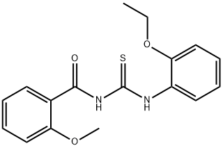 N-{[(2-ethoxyphenyl)amino]carbonothioyl}-2-methoxybenzamide Struktur