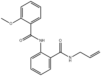 2-[(2-methoxybenzoyl)amino]-N-prop-2-enylbenzamide Struktur