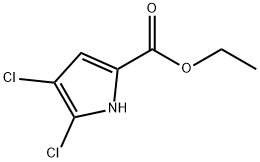 ETHYL 4,5-DICHLORO-1H-PYRROLE-2-CARBOXYLATE Struktur