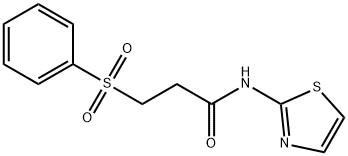 3-(phenylsulfonyl)-N-(1,3-thiazol-2-yl)propanamide Struktur